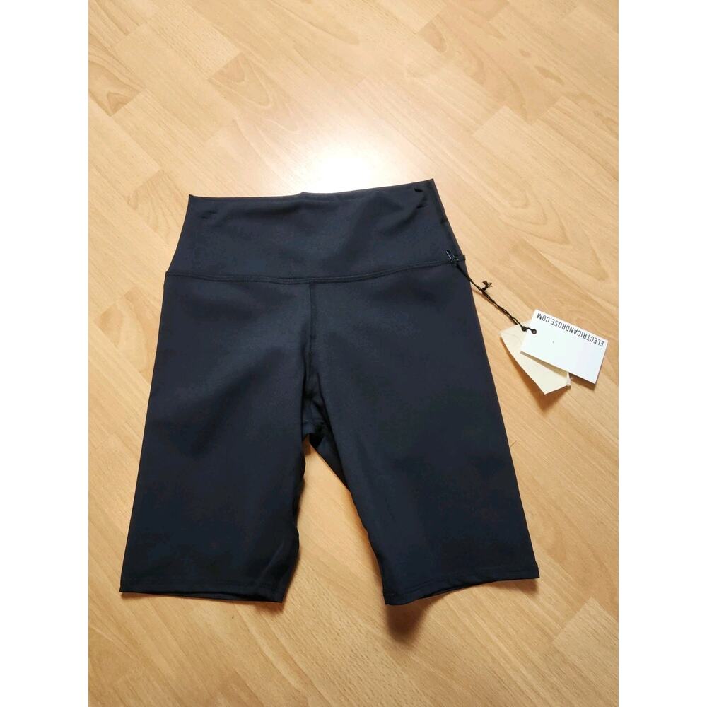 NWT Electric & Rose Black Biker Shorts Size Large 8" Inseam (runs small?)
